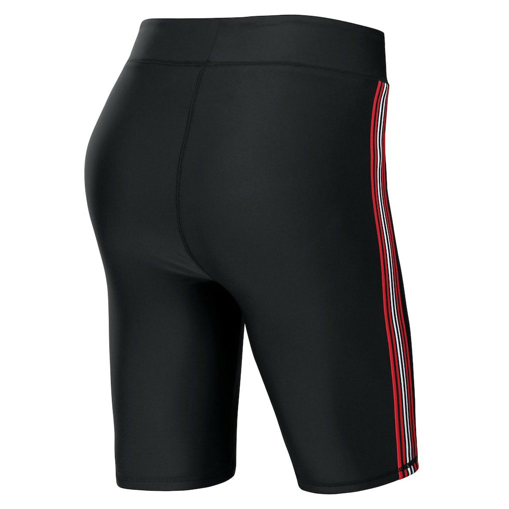 New England Patriots WEAR by Erin Andrews Women's Biker Shorts Black - NFL