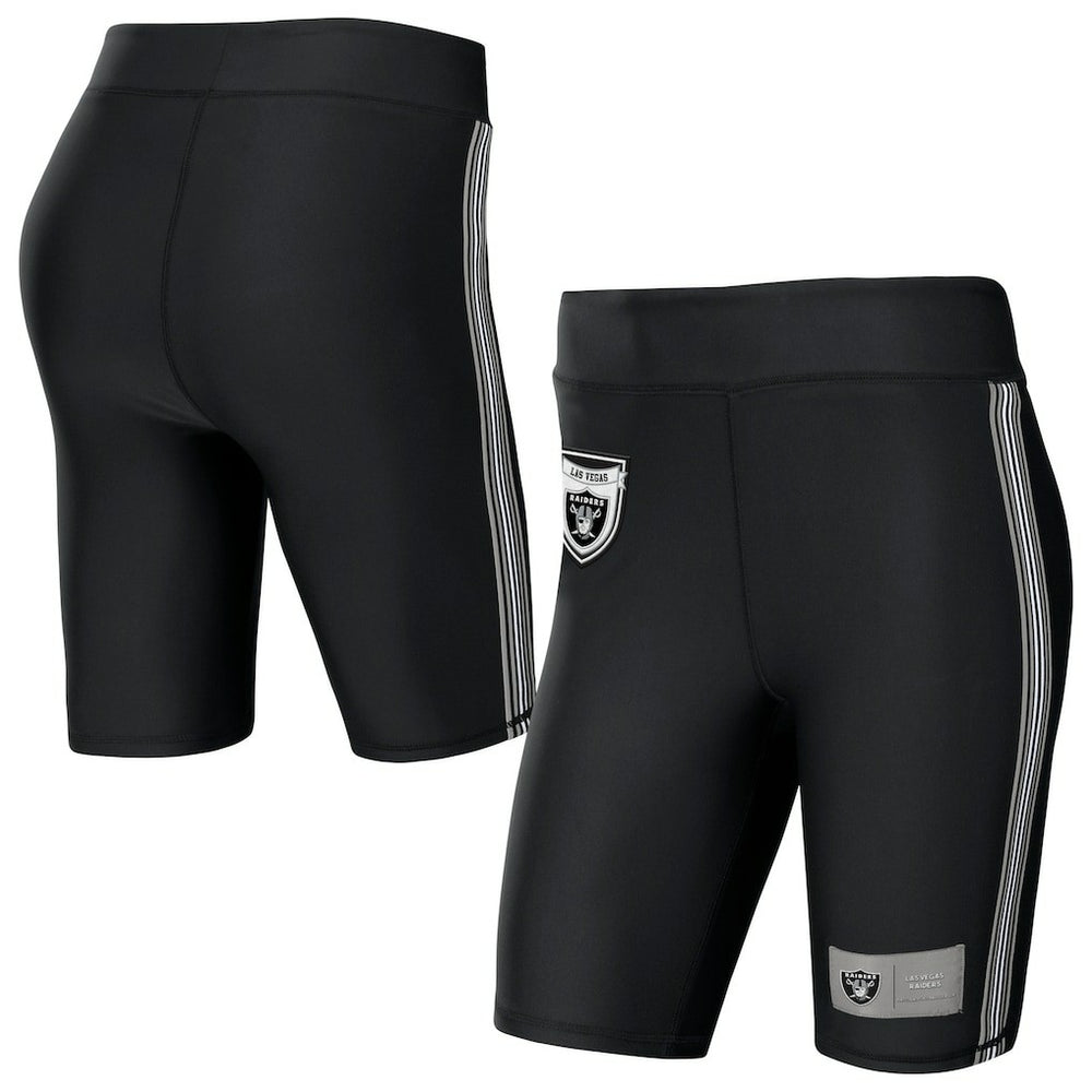 Las Vegas Raiders WEAR by Erin Andrews Women's Biker Shorts Black - NFL