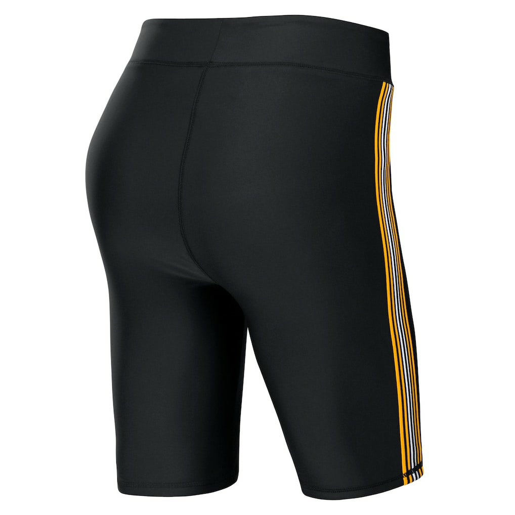 Pittsburgh Steelers WEAR by Erin Andrews Women's Biker Shorts Black - NFL