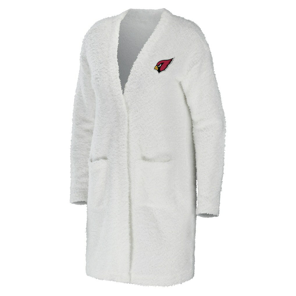 Arizona Cardinals WEAR by Erin Andrews Women's Cozy Lounge Cardigan Sweater Cream - NFL