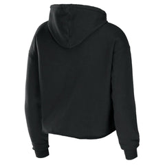Tampa Bay Buccaneers WEAR by Erin Andrews Women's Cropped Sponge Fleece Pullover Hoodie Black - NFL