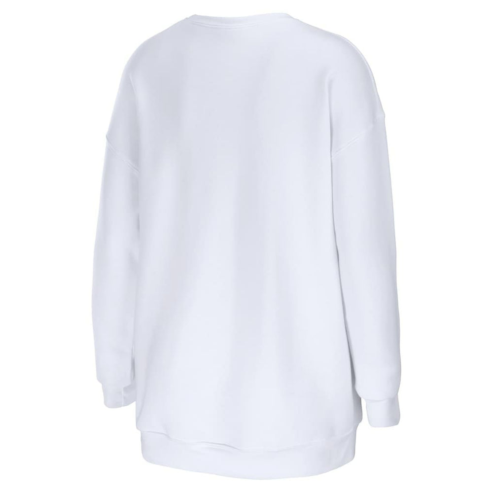 Washington Commanders WEAR by Erin Andrews Women's Oversized Pullover Sweatshirt White - NFL