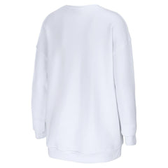 Washington Commanders WEAR by Erin Andrews Women's Oversized Pullover Sweatshirt White - NFL