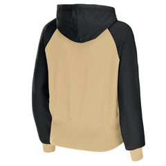 New Orleans Saints WEAR by Erin Andrews Women's Colorblock Lightweight Full-Zip Hoodie Gold - NFL