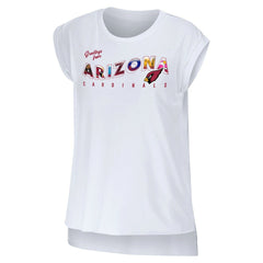 Arizona Cardinals WEAR by Erin Andrews Women's Greetings From Muscle T-Shirt White - NFL