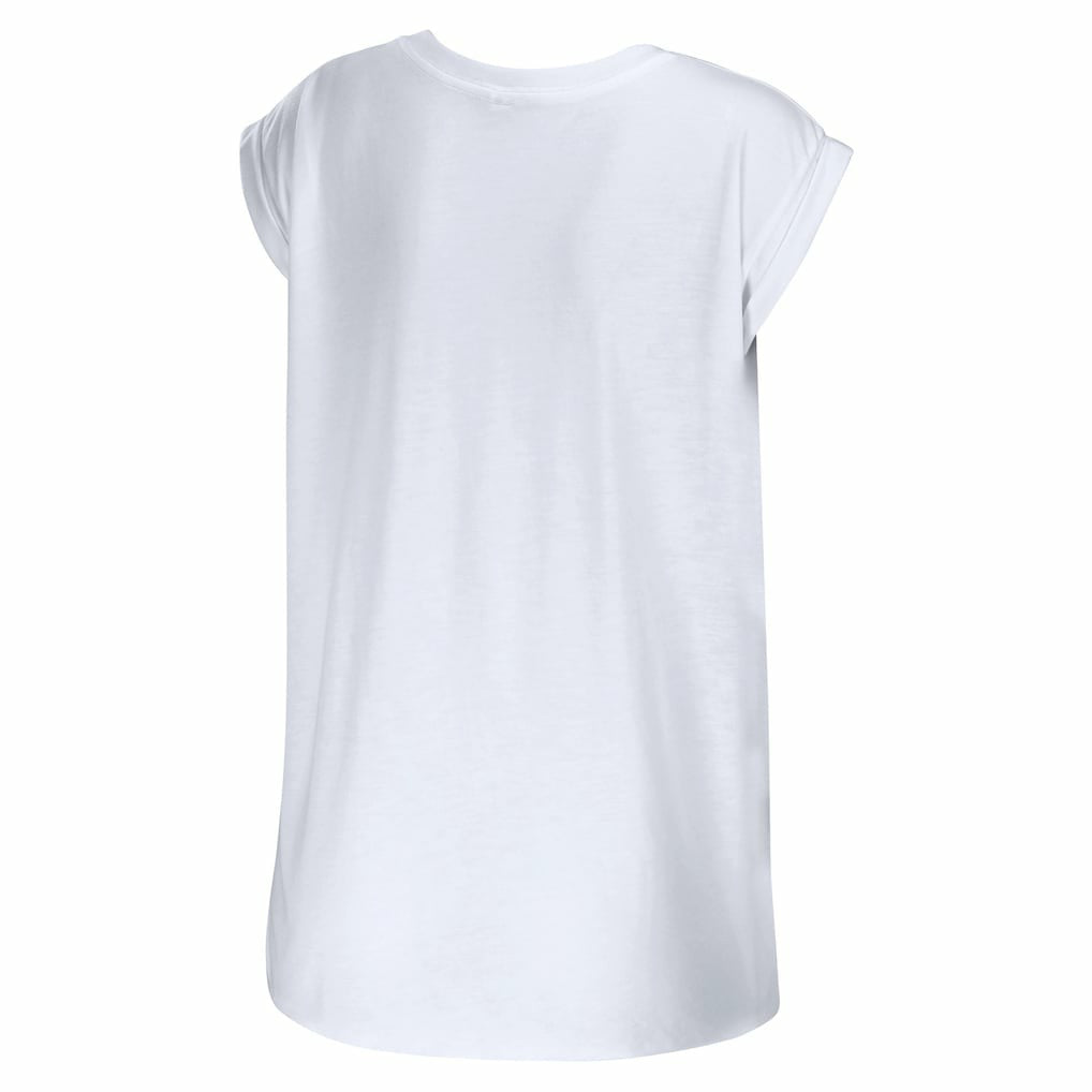New Orleans Saints WEAR by Erin Andrews Women's Greetings From Muscle T-Shirt White - NFL