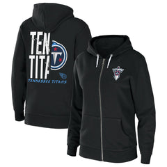 Tennessee Titans WEAR by Erin Andrews Women's Sponge Fleece Full-Zip Hoodie Black - NFL