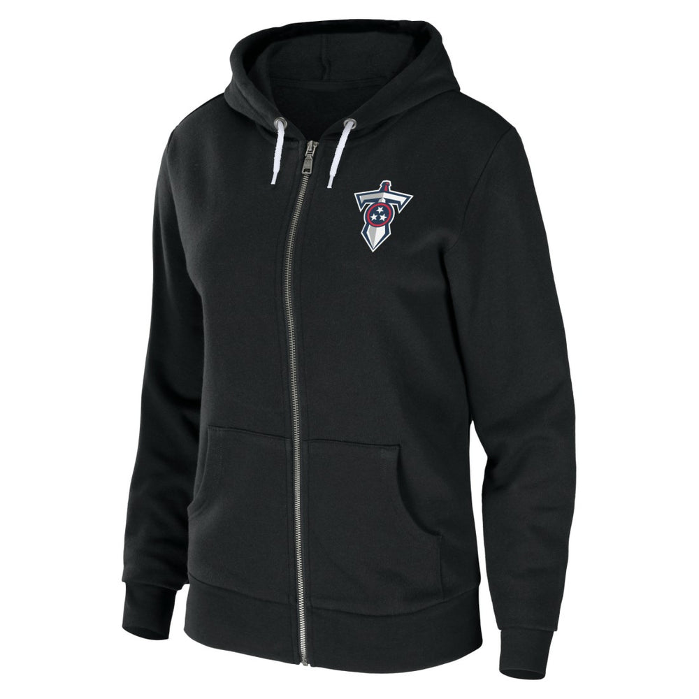 Tennessee Titans WEAR by Erin Andrews Women's Sponge Fleece Full-Zip Hoodie Black - NFL