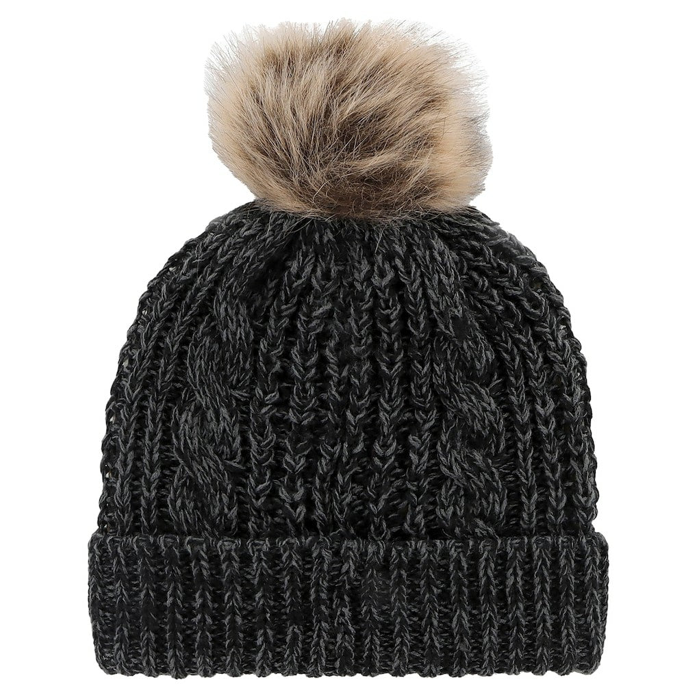 Cincinnati Bengals '47 Women's Meeko Cuffed Knit Hat with Pom Black - 47 brand