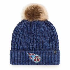 Tennessee Titans '47 Women's Meeko Cuffed Knit Hat with Pom Navy - 47 brand