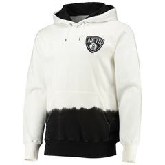 NBA - Brooklyn Nets FISLL Double Dribble Dip-Dye Pullover Hoodie - Oatmeal