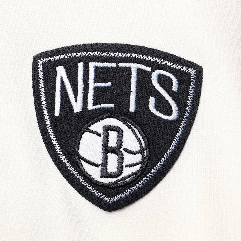 NBA - Brooklyn Nets FISLL Double Dribble Dip-Dye Pullover Hoodie - Oatmeal