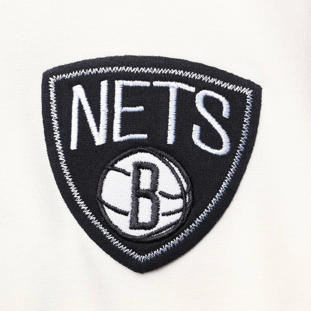 NBA - Brooklyn Nets FISLL Double Dribble Dip-Dye Pullover Hoodie - Oatmeal