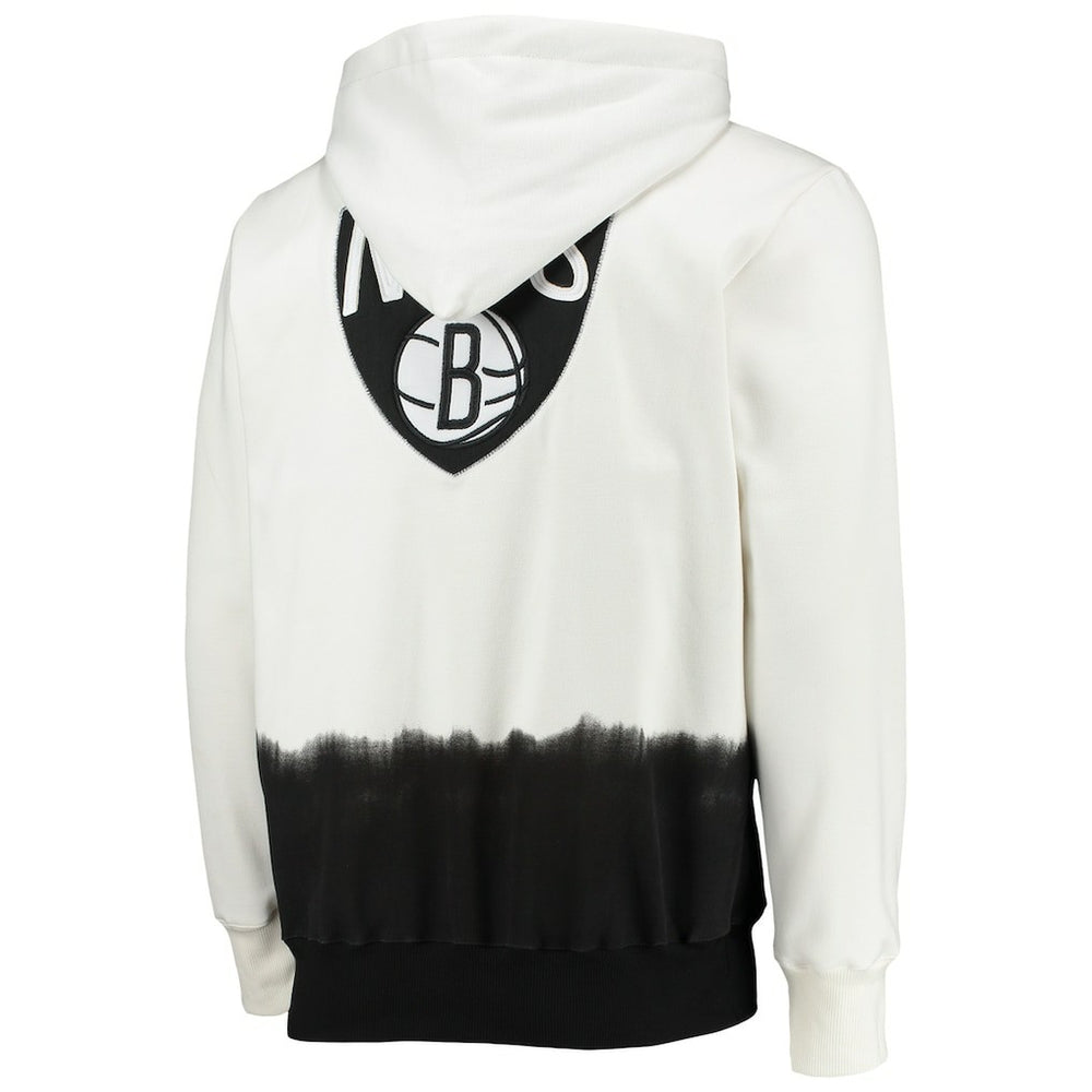 NBA - Brooklyn Nets FISLL Double Dribble Dip-Dye Pullover Hoodie - Oatmeal