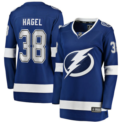 Brandon Hagel Tampa Bay Lightning Fanatics Women's Home Breakaway Player Jersey - Blue | NHL Jerseys