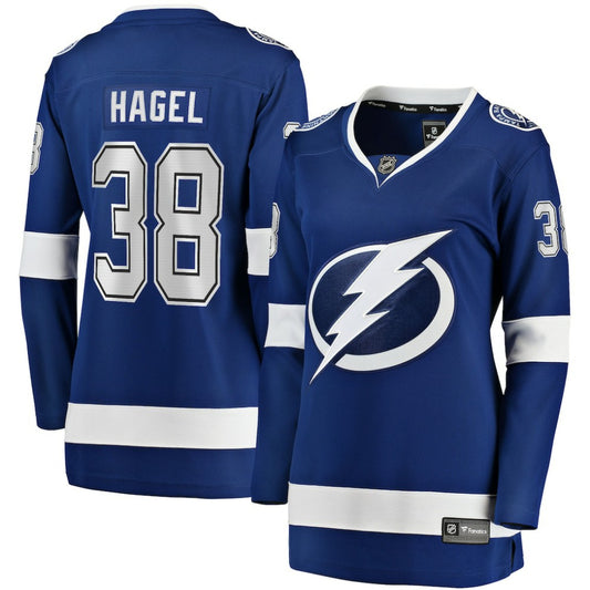 Brandon Hagel Tampa Bay Lightning Fanatics Women's Home Breakaway Player Jersey - Blue | NHL Jerseys