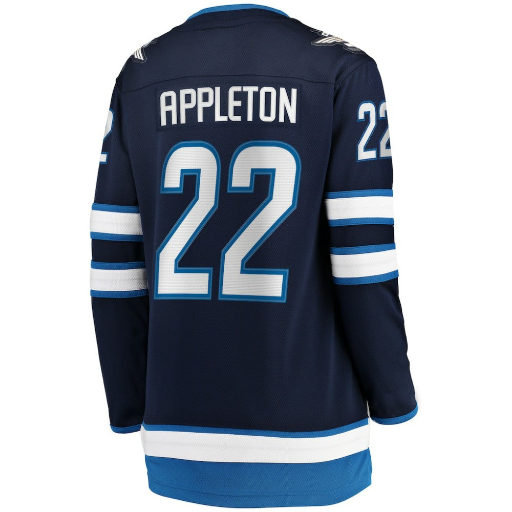 Mason Appleton Winnipeg Jets Fanatics Women's Home Breakaway Jersey - Navy | NHL Jerseys