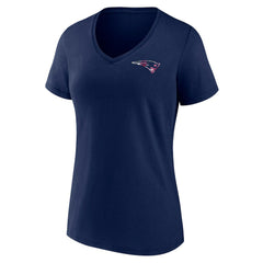 New England Patriots Women's Plus Size Mother's Day #1 Mom V-Neck T-Shirt Navy - Fanatics