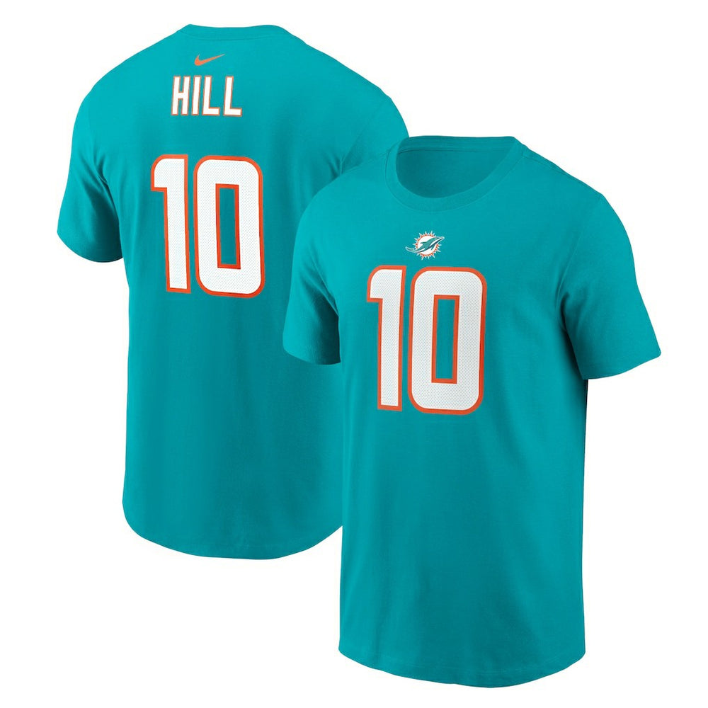 Tyreek Hill Miami Dolphins Player Name & Number T-Shirt Aqua - Nike