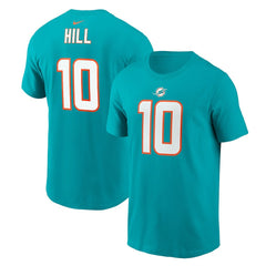 Tyreek Hill Miami Dolphins Player Name & Number T-Shirt Aqua - Nike