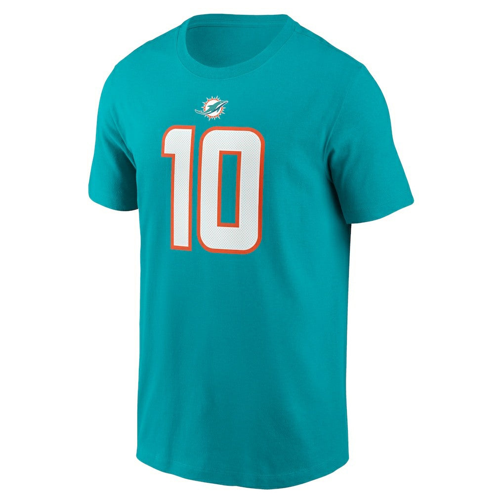 Tyreek Hill Miami Dolphins Player Name & Number T-Shirt Aqua - Nike