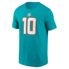 Tyreek Hill Miami Dolphins Player Name & Number T-Shirt Aqua - Nike