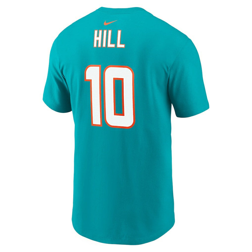Tyreek Hill Miami Dolphins Player Name & Number T-Shirt Aqua - Nike