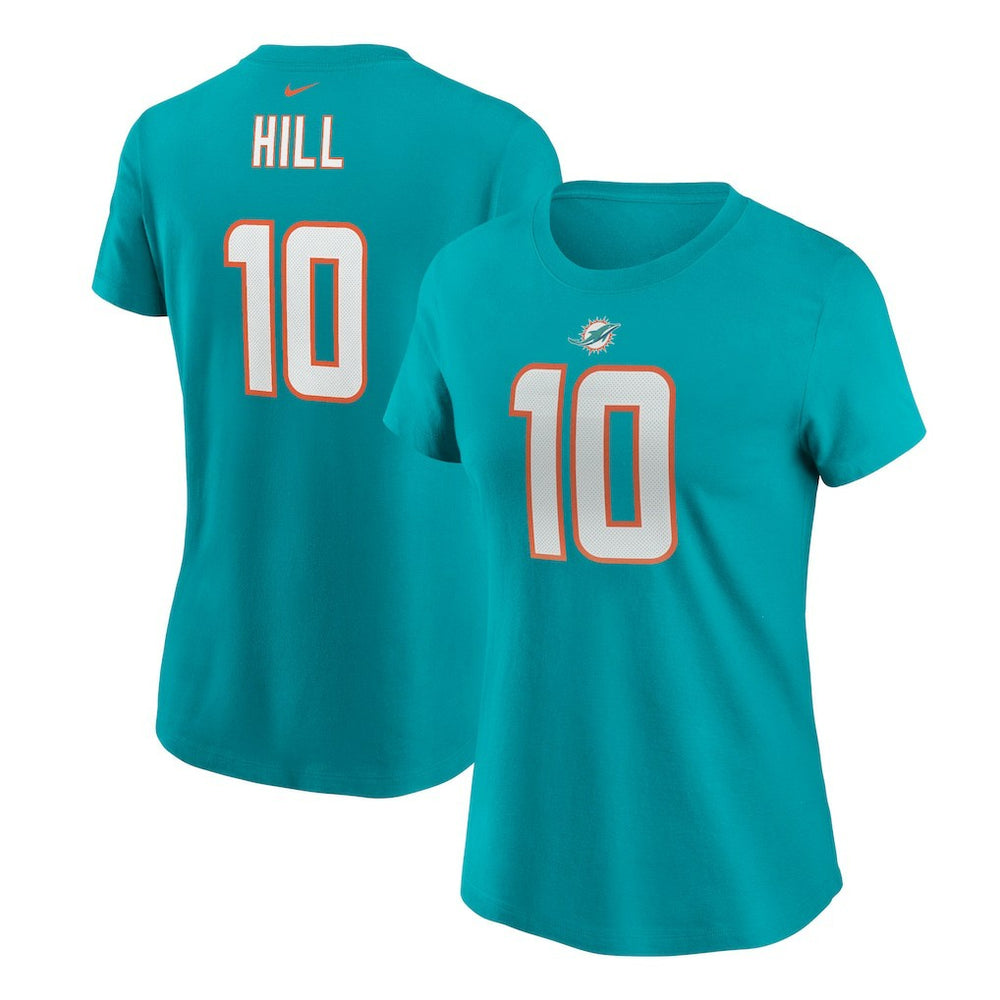 Tyreek Hill Miami Dolphins Women's Player Name & Number T-Shirt Aqua - Nike