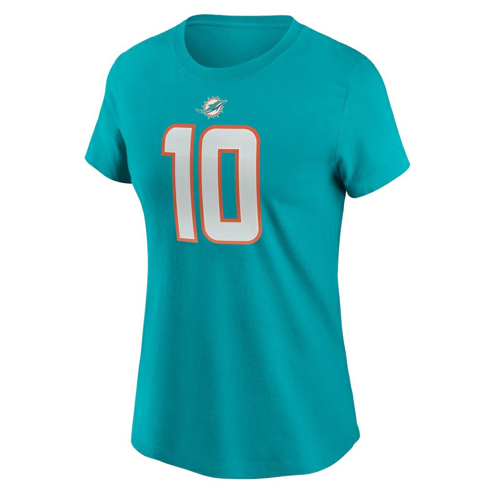 Tyreek Hill Miami Dolphins Women's Player Name & Number T-Shirt Aqua - Nike