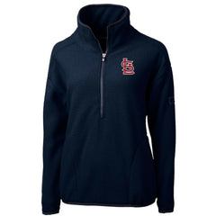 St. Louis Cardinals Cutter & Buck Women's Cascade Eco Sherpa Fleece Quarter-Zip Pullover Jacket On Sale