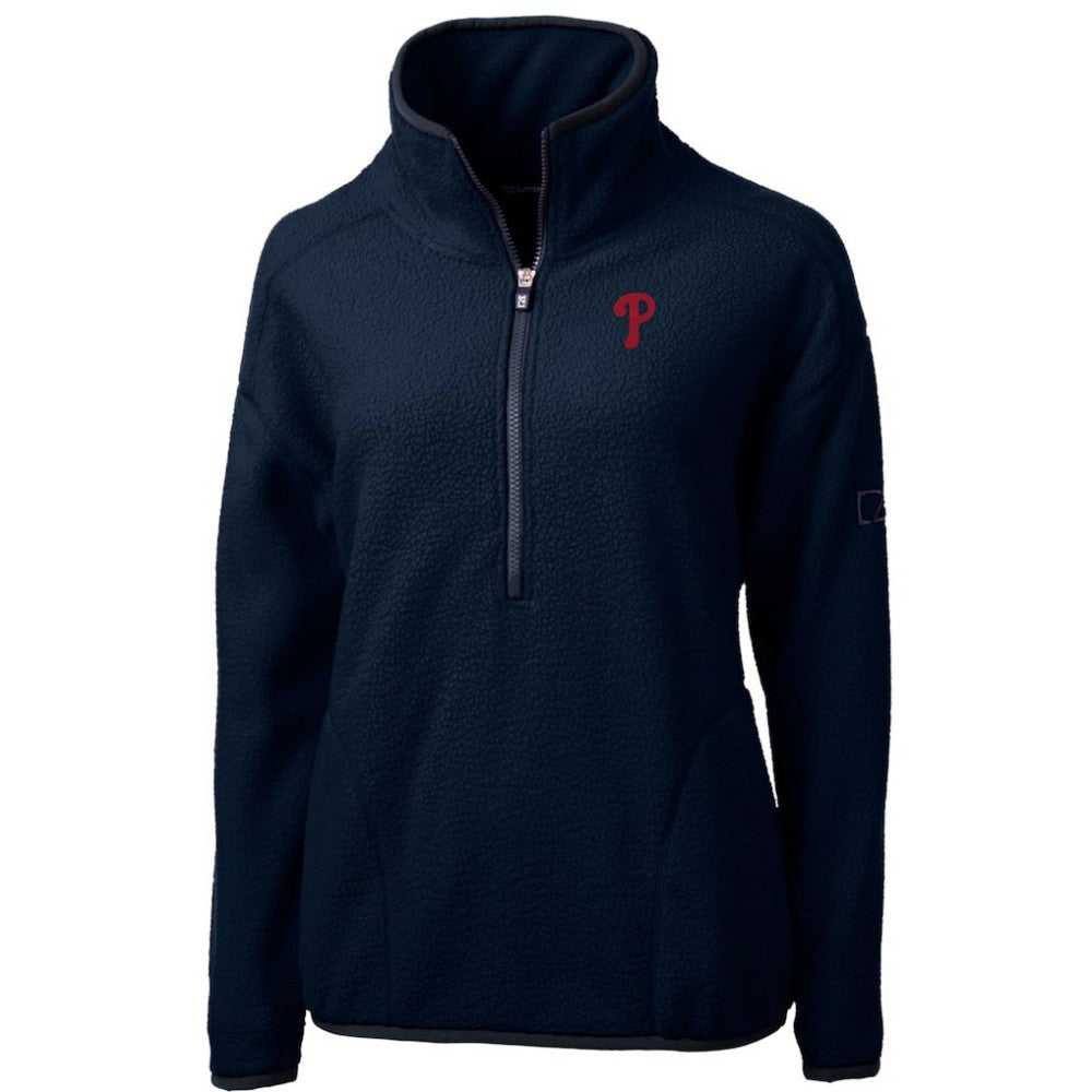 Philadelphia Phillies Cutter & Buck Women's Cascade Eco Sherpa Fleece Quarter-Zip Pullover Jacket Near Me