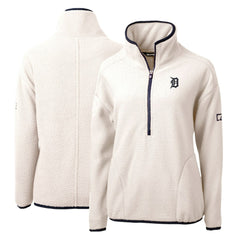 Detroit Tigers Cutter & Buck Women's Cascade Eco Sherpa Fleece Quarter-Zip Pullover Jacket discount