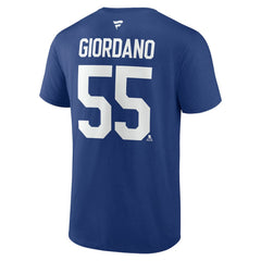 Mark Giordano Toronto Maple Leafs - Fanatics Authentic Stack Name & Number T-Shirt Blue