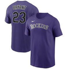 Kris Bryant Colorado Rockies Nike Name & Number T-Shirt Lifestyle