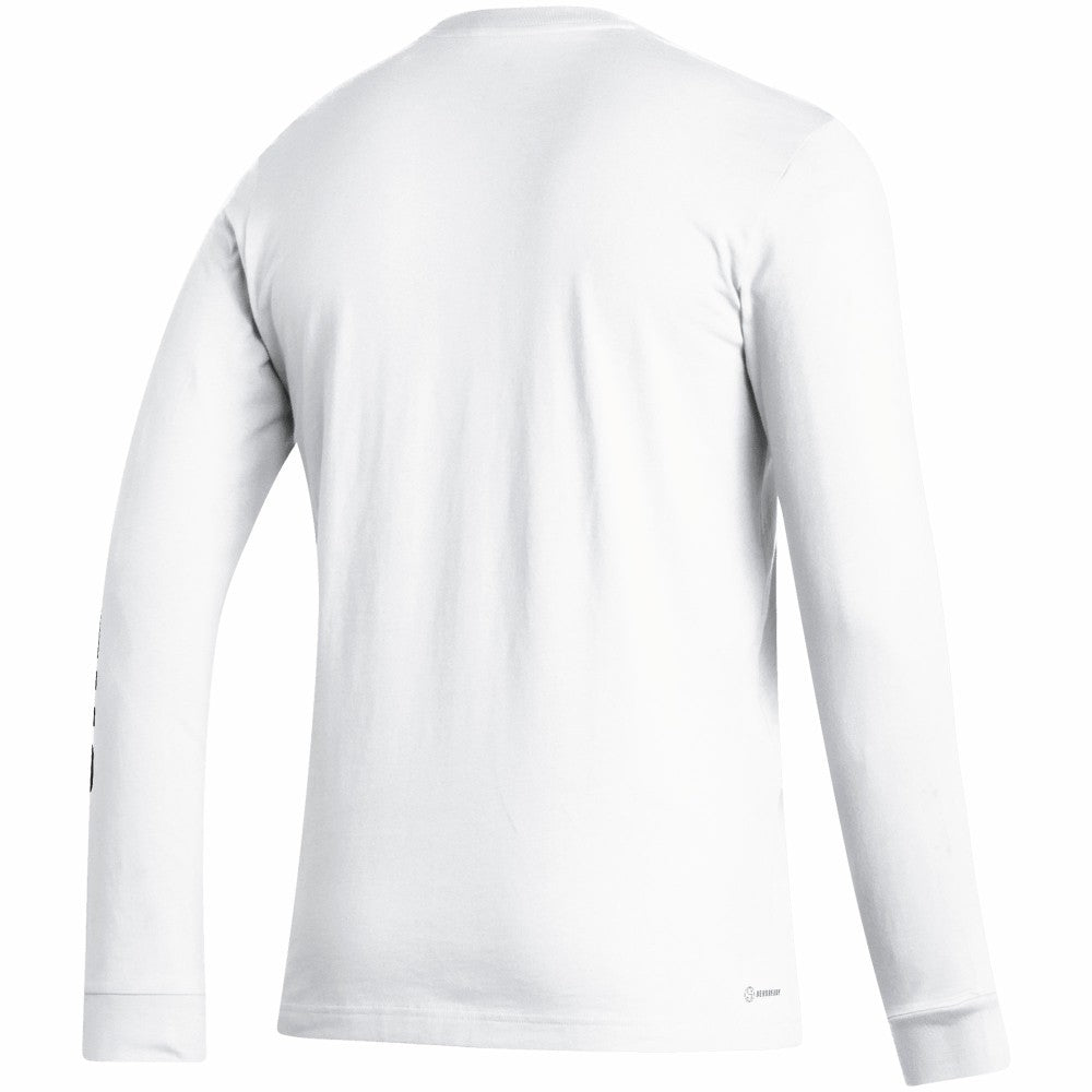 Adidas Juventus Team Crest Long Sleeve T-Shirts - White