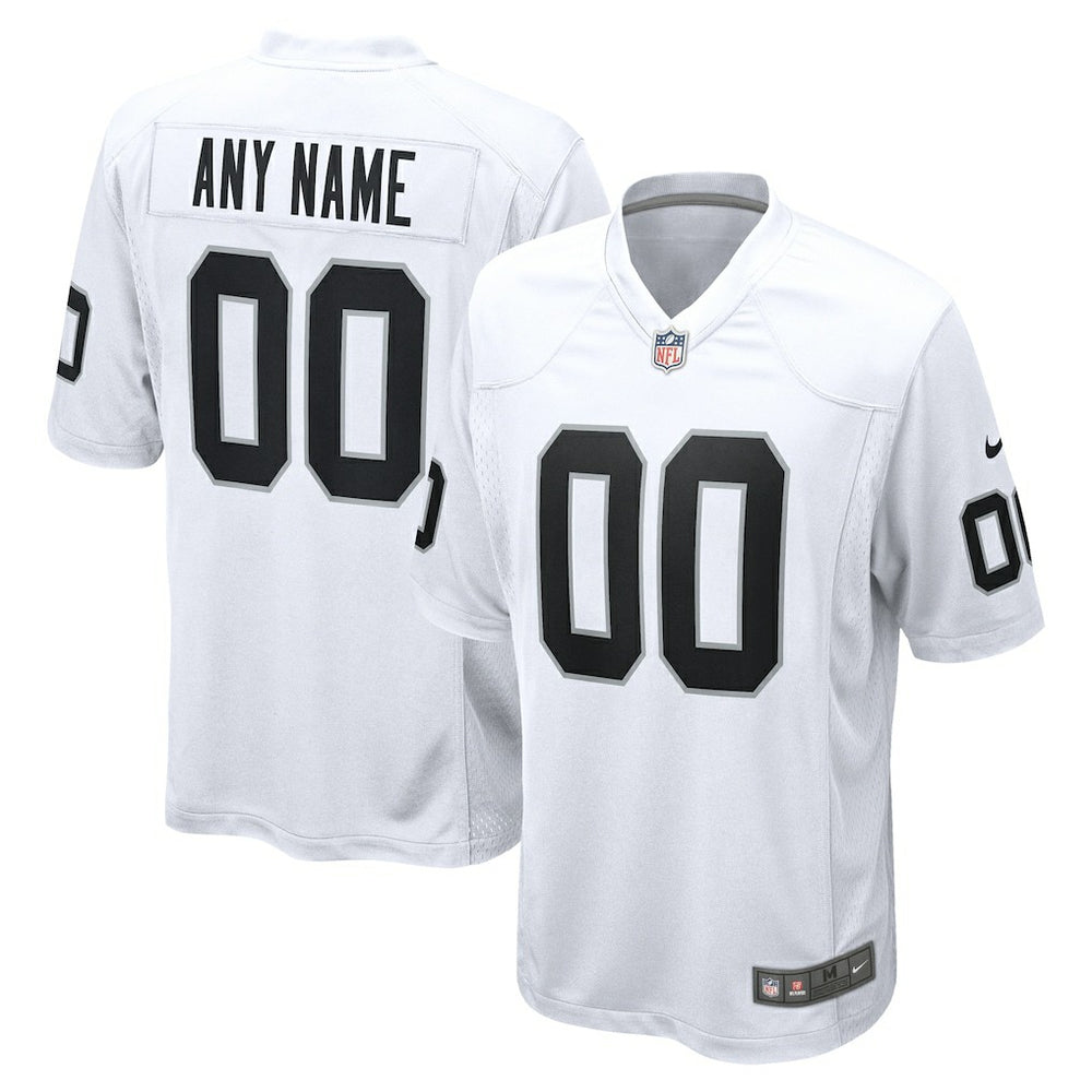 Las Vegas Raiders Youth Team Custom Game Jersey White - Nike