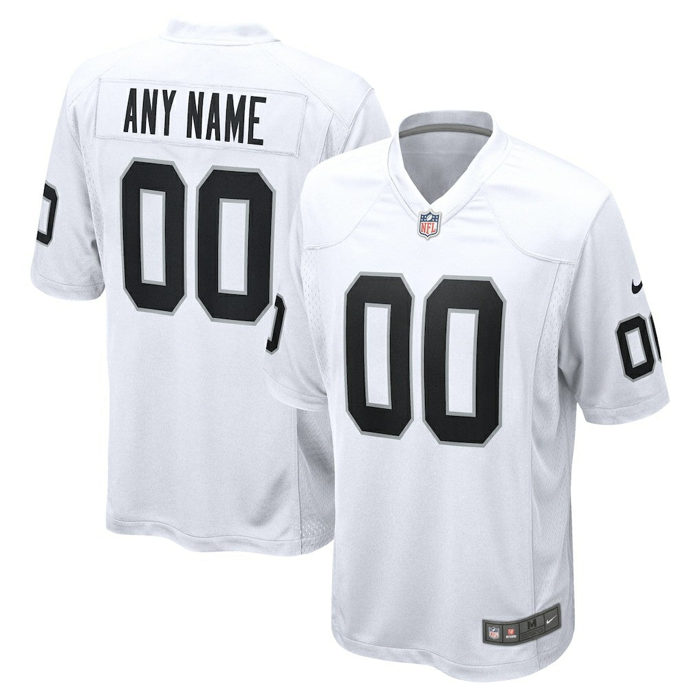 Las Vegas Raiders Youth Team Custom Game Jersey White - Nike