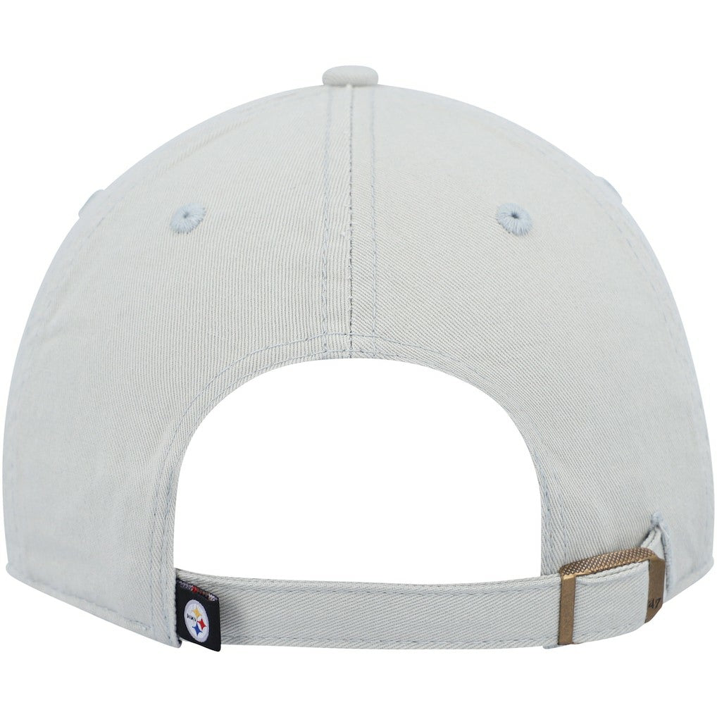 Pittsburgh Steelers '47 Clean Up Adjustable Hat Gray - 47 brand