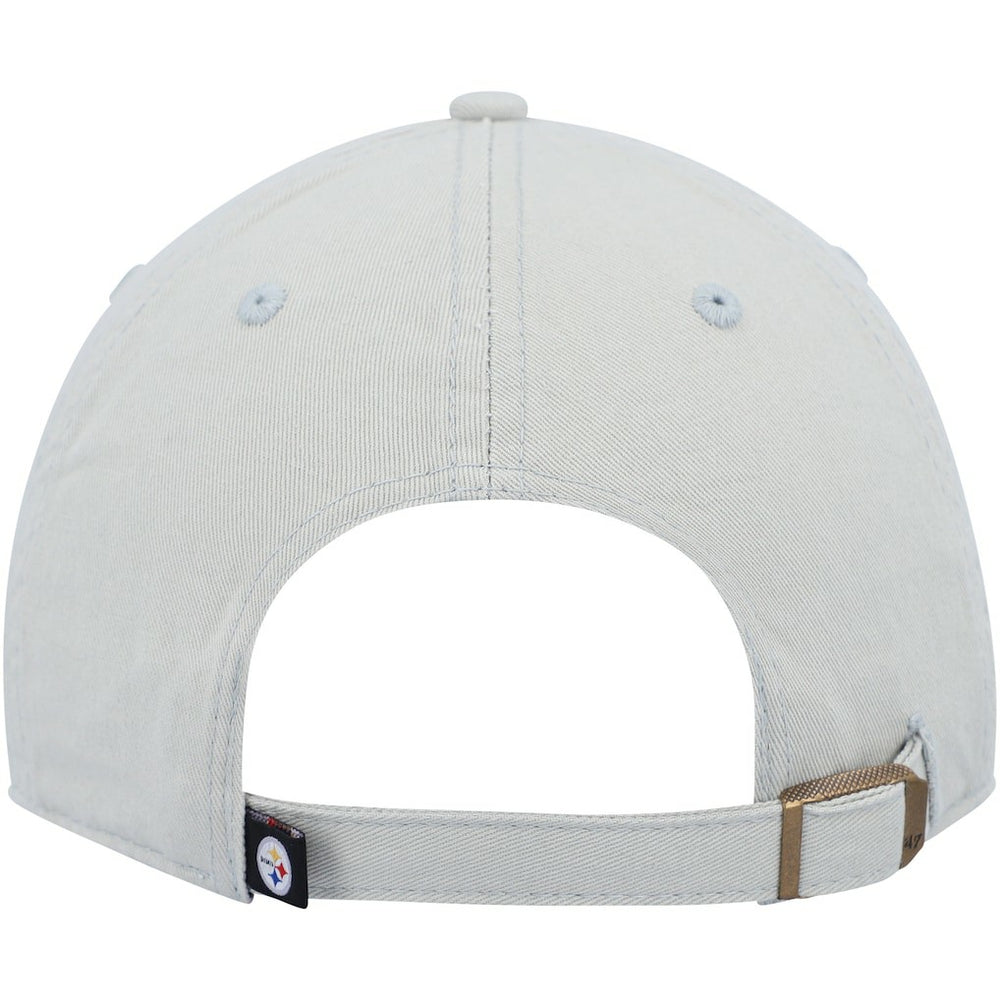 Pittsburgh Steelers '47 Clean Up Adjustable Hat Gray - 47 brand