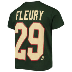 Marc-Andre Fleury Minnesota Wild - Youth Player Name & Number T-Shirt Green