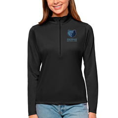 NBA - Memphis Grizzlies Antigua Women's Tribute Half-Zip Top - Black