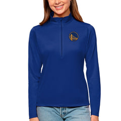 NBA - Golden State Warriors Antigua Women's Tribute Half-Zip Top - Royal
