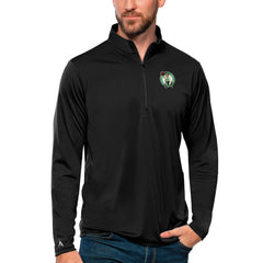 NBA - Boston Celtics Antigua Tribute Quarter-Zip Pullover Top - Black