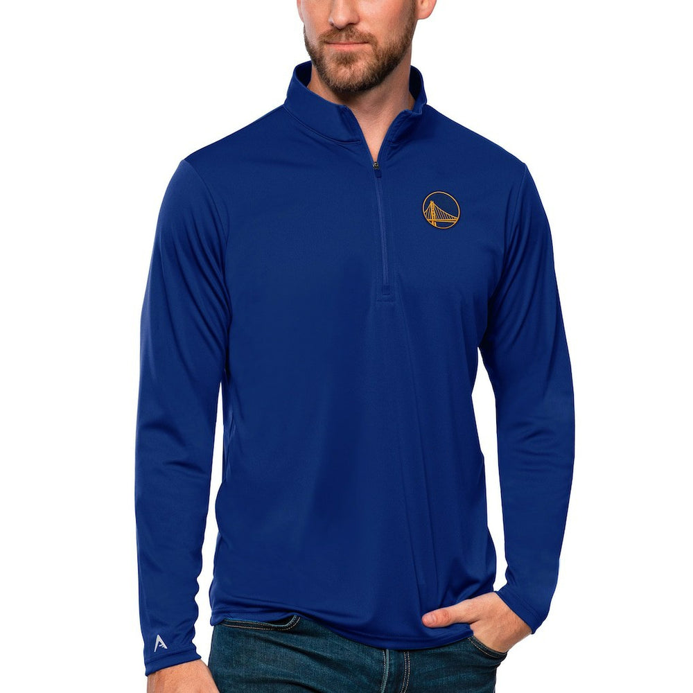 NBA - Golden State Warriors Antigua Tribute Quarter-Zip Pullover Top - Royal