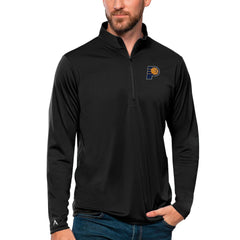 NBA - Indiana Pacers Antigua Tribute Quarter-Zip Pullover Top - Black