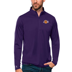 NBA - Los Angeles Lakers Antigua Tribute Quarter-Zip Pullover Top - Purple