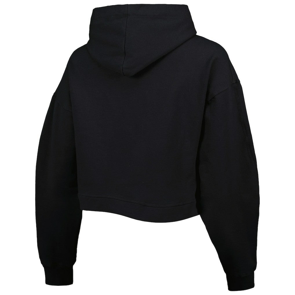 NBA - Boston Celtics Lusso Women's Layla World Tour Cropped Pullover Hoodie - Black