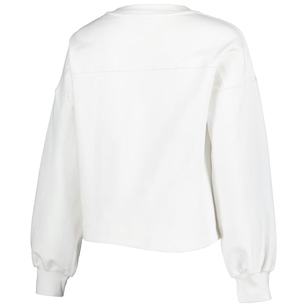 NBA - Brooklyn Nets Lusso Women's Lola Ball and Chain Pullover Sweatshirt - White
