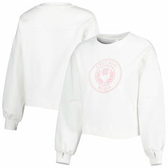 NBA - Chicago Bulls Lusso Women's Lola Ball and Chain Pullover Sweatshirt - White