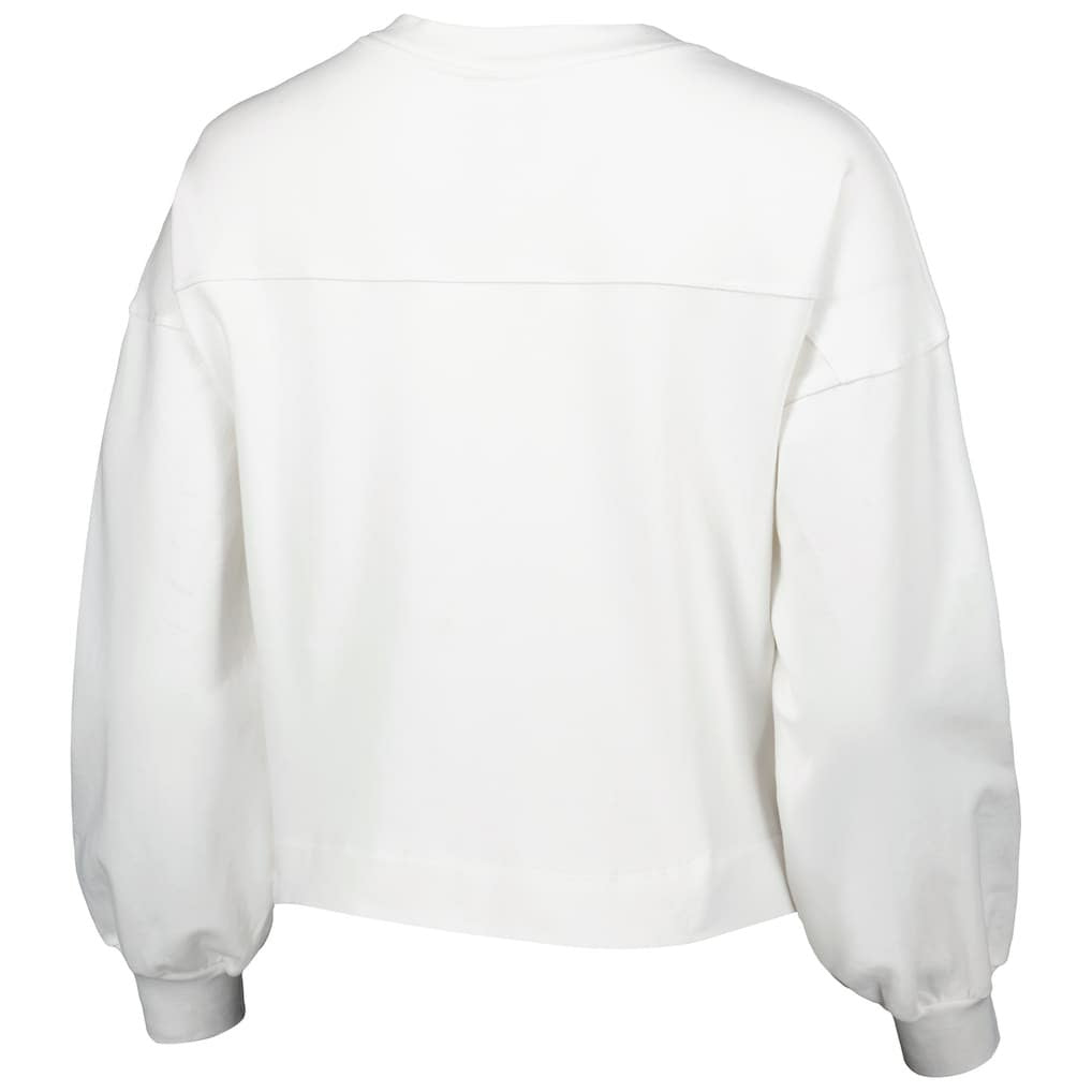 NBA - Golden State Warriors Lusso Women's Lola Ball and Chain Pullover Sweatshirt - White